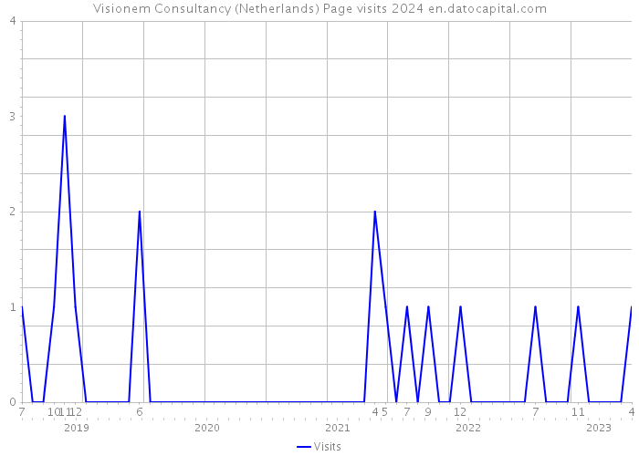 Visionem Consultancy (Netherlands) Page visits 2024 