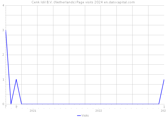 Cenk Idil B.V. (Netherlands) Page visits 2024 
