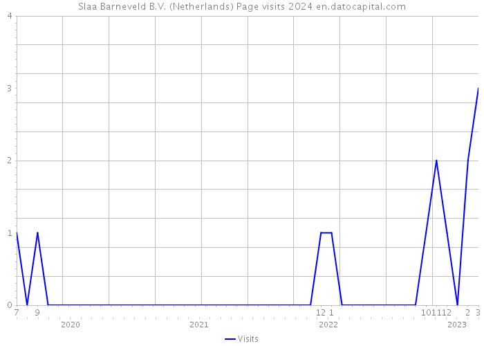 Slaa Barneveld B.V. (Netherlands) Page visits 2024 
