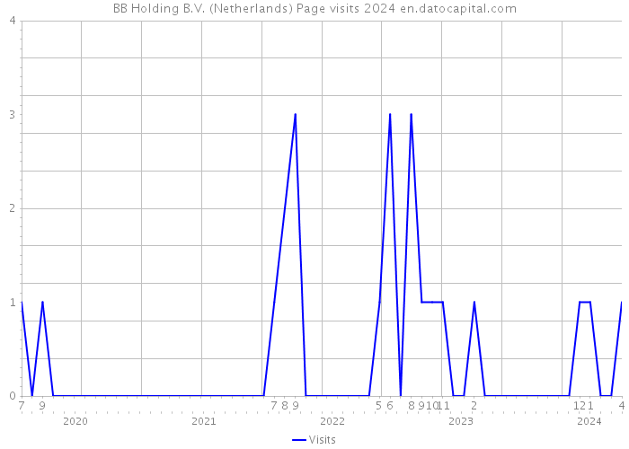 BB Holding B.V. (Netherlands) Page visits 2024 
