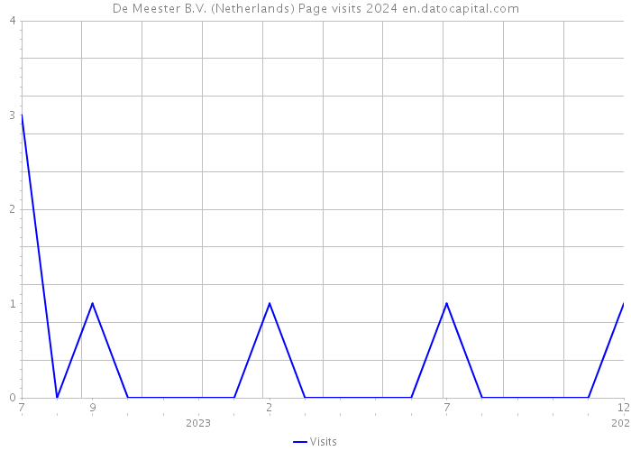 De Meester B.V. (Netherlands) Page visits 2024 