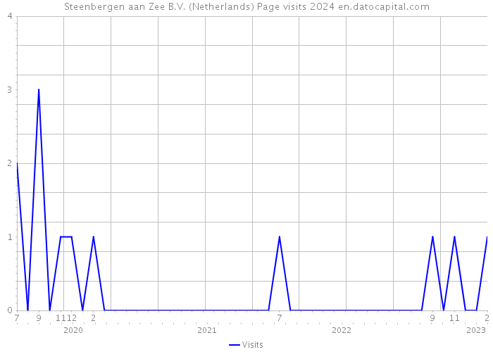 Steenbergen aan Zee B.V. (Netherlands) Page visits 2024 