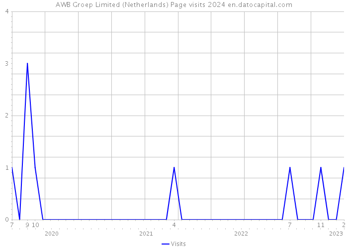 AWB Groep Limited (Netherlands) Page visits 2024 