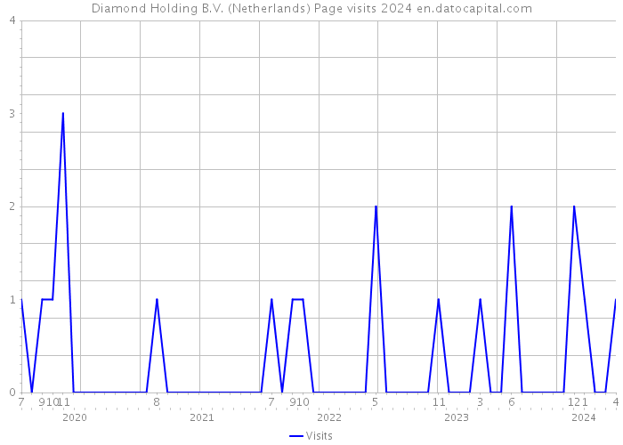 Diamond Holding B.V. (Netherlands) Page visits 2024 