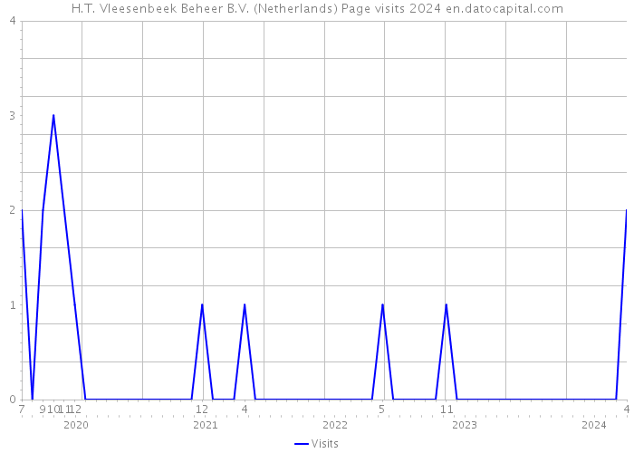 H.T. Vleesenbeek Beheer B.V. (Netherlands) Page visits 2024 