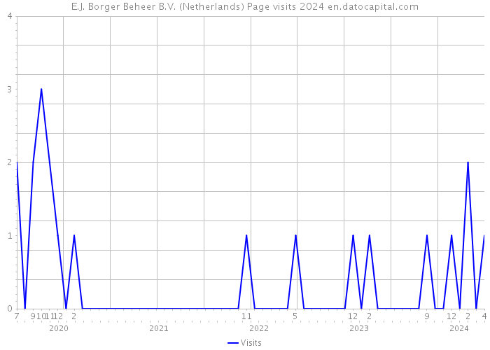 E.J. Borger Beheer B.V. (Netherlands) Page visits 2024 