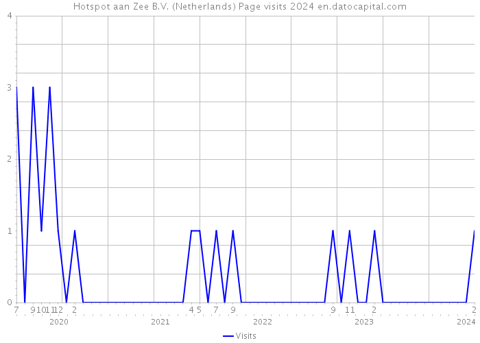 Hotspot aan Zee B.V. (Netherlands) Page visits 2024 
