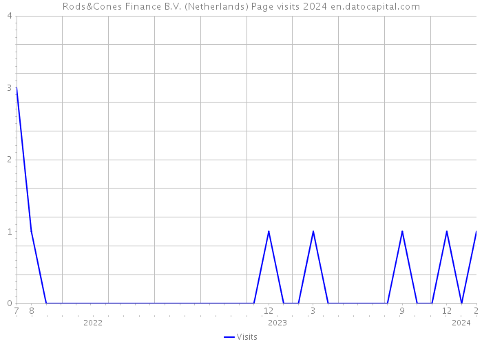 Rods&Cones Finance B.V. (Netherlands) Page visits 2024 