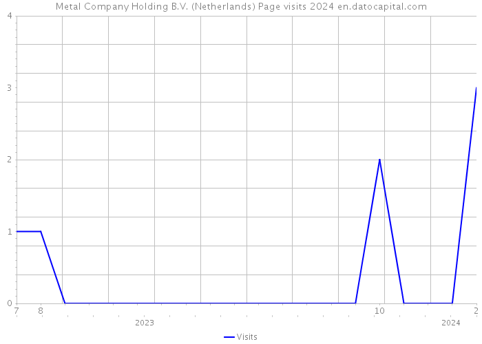 Metal Company Holding B.V. (Netherlands) Page visits 2024 