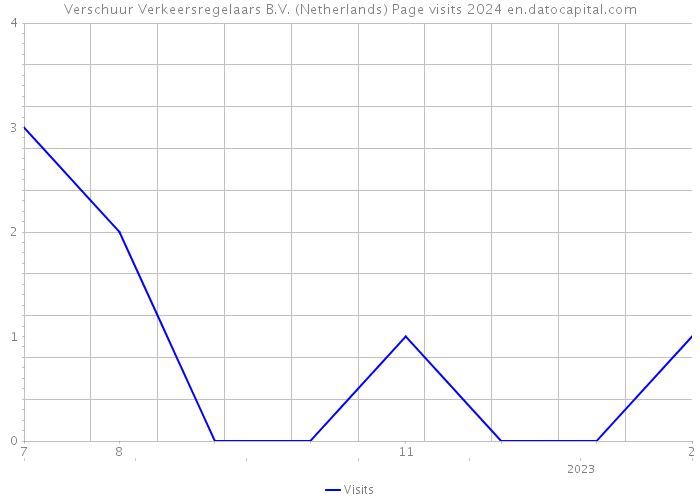 Verschuur Verkeersregelaars B.V. (Netherlands) Page visits 2024 