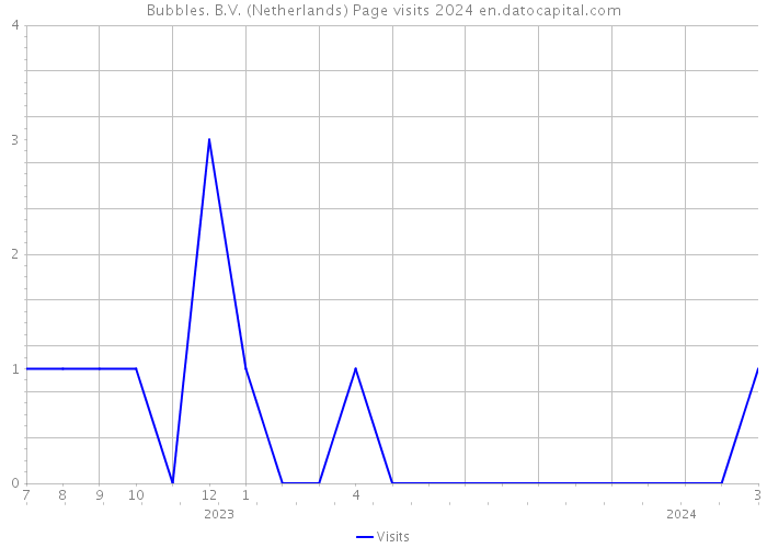 Bubbles. B.V. (Netherlands) Page visits 2024 
