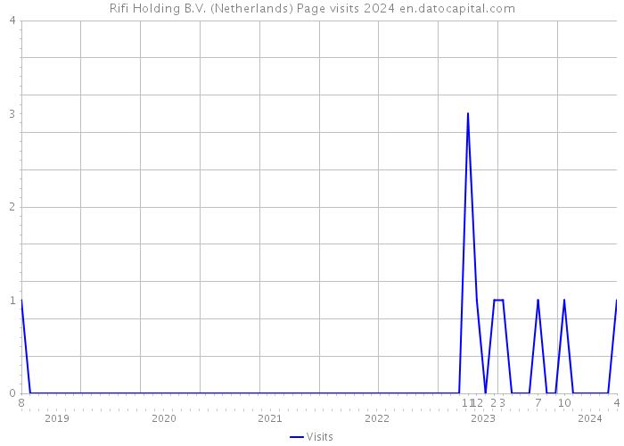 Rifi Holding B.V. (Netherlands) Page visits 2024 