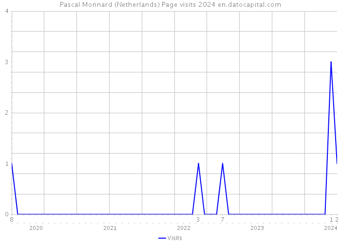 Pascal Monnard (Netherlands) Page visits 2024 
