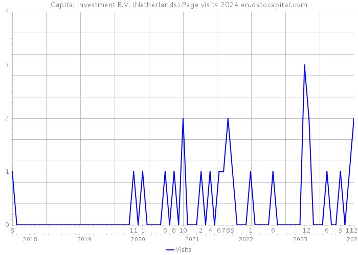 Capital Investment B.V. (Netherlands) Page visits 2024 