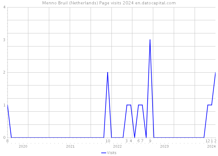 Menno Bruil (Netherlands) Page visits 2024 
