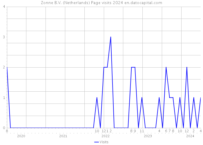 Zonne B.V. (Netherlands) Page visits 2024 