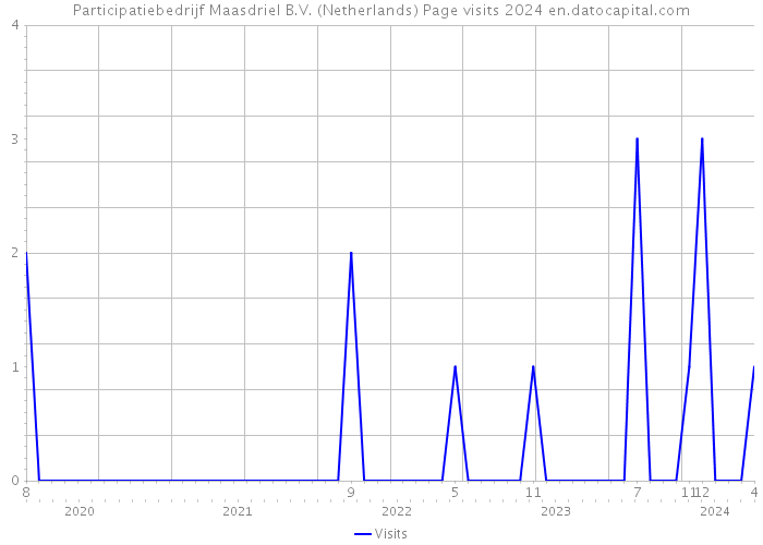 Participatiebedrijf Maasdriel B.V. (Netherlands) Page visits 2024 