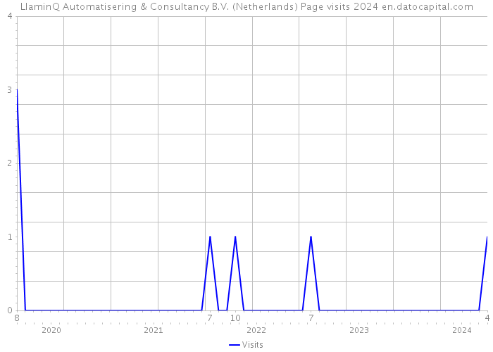 LlaminQ Automatisering & Consultancy B.V. (Netherlands) Page visits 2024 