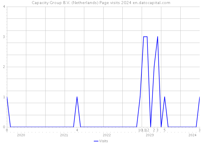 Capacity Group B.V. (Netherlands) Page visits 2024 