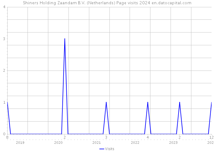 Shiners Holding Zaandam B.V. (Netherlands) Page visits 2024 