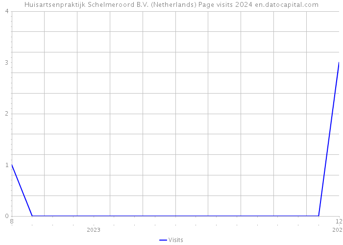 Huisartsenpraktijk Schelmeroord B.V. (Netherlands) Page visits 2024 