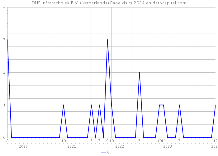 DNS Infratechniek B.V. (Netherlands) Page visits 2024 