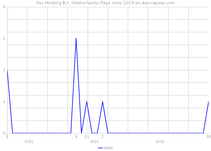 Ilex Holding B.V. (Netherlands) Page visits 2024 