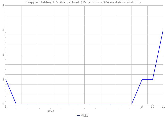 Chopper Holding B.V. (Netherlands) Page visits 2024 