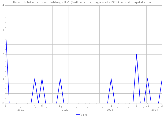 Babcock International Holdings B.V. (Netherlands) Page visits 2024 