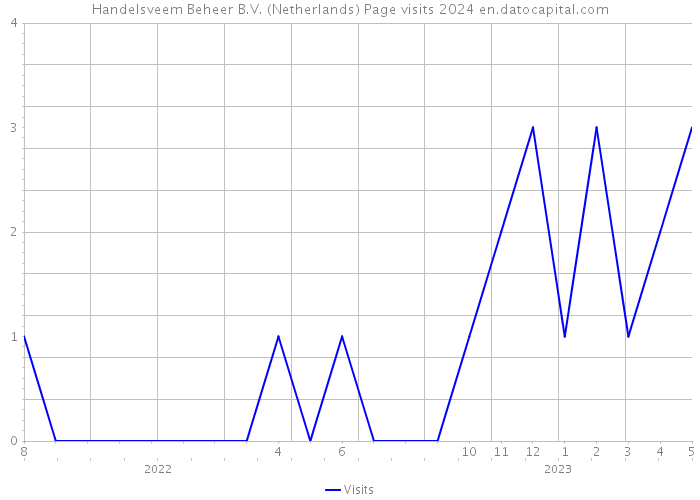 Handelsveem Beheer B.V. (Netherlands) Page visits 2024 