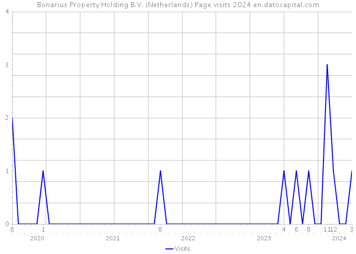 Bonarius Property Holding B.V. (Netherlands) Page visits 2024 