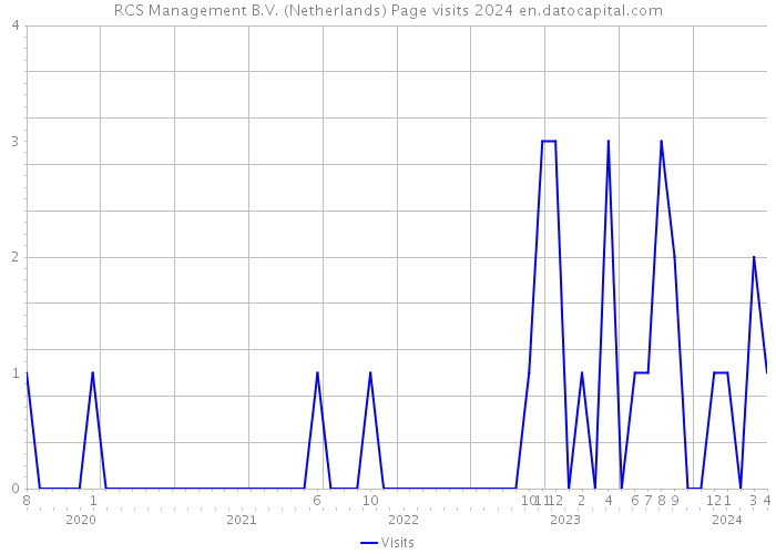 RCS Management B.V. (Netherlands) Page visits 2024 