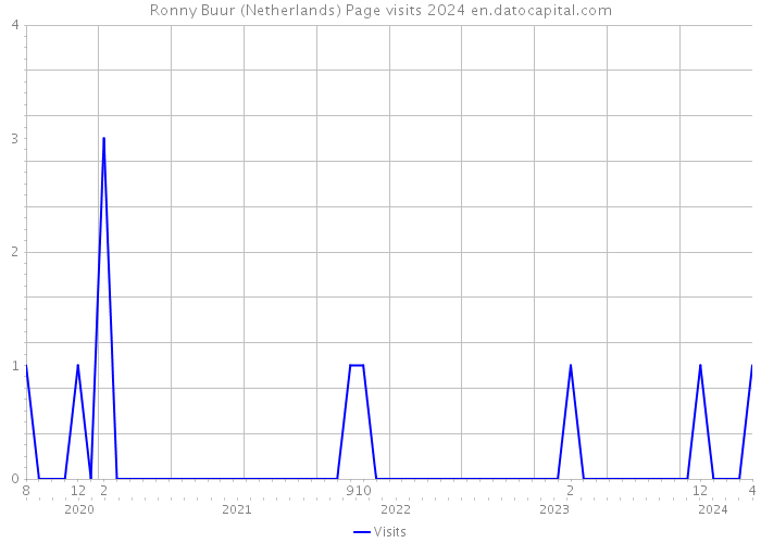 Ronny Buur (Netherlands) Page visits 2024 