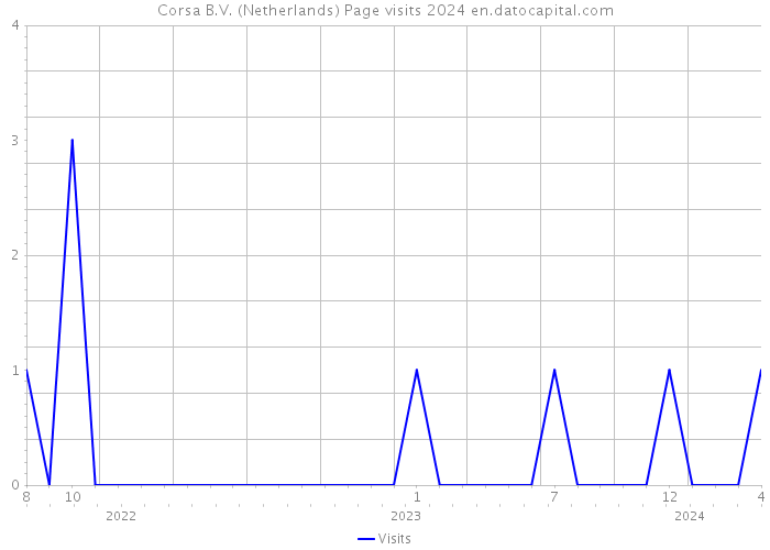Corsa B.V. (Netherlands) Page visits 2024 