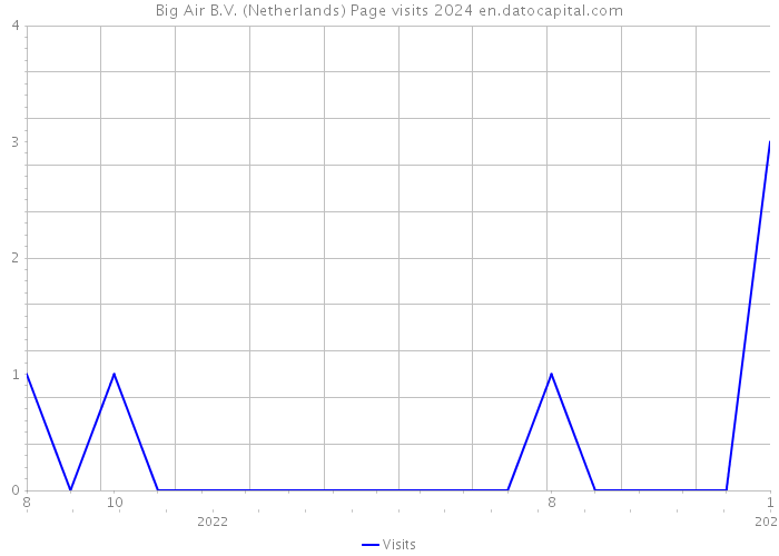 Big Air B.V. (Netherlands) Page visits 2024 