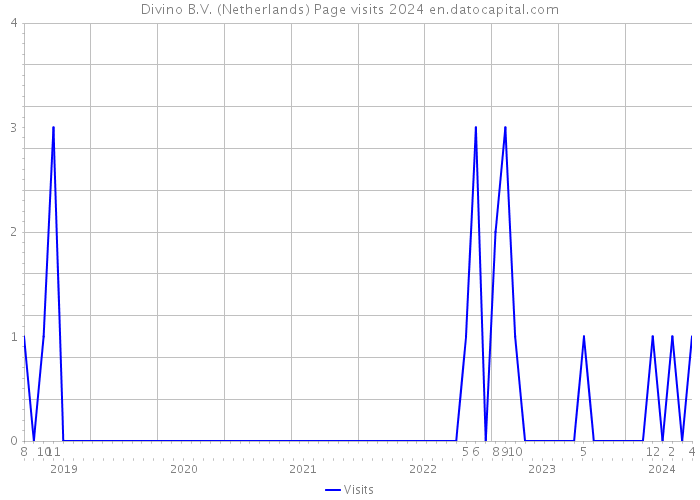 Divino B.V. (Netherlands) Page visits 2024 
