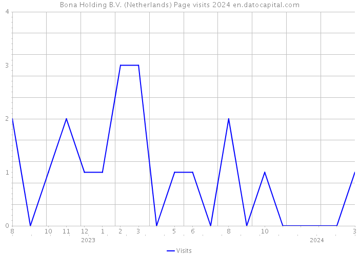 Bona Holding B.V. (Netherlands) Page visits 2024 