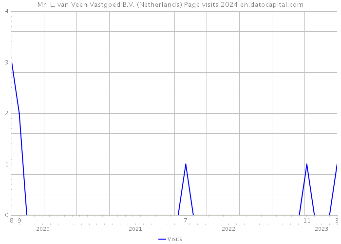 Mr. L. van Veen Vastgoed B.V. (Netherlands) Page visits 2024 