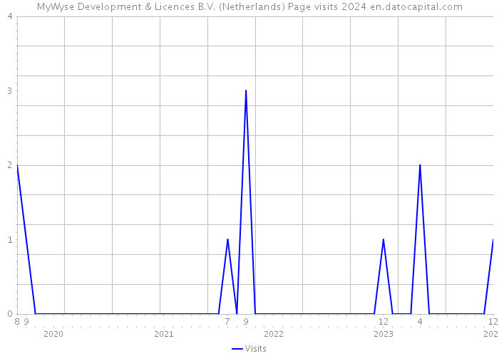 MyWyse Development & Licences B.V. (Netherlands) Page visits 2024 