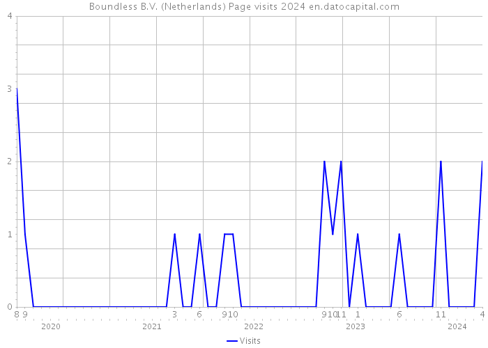 Boundless B.V. (Netherlands) Page visits 2024 