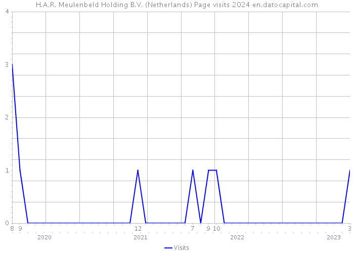 H.A.R. Meulenbeld Holding B.V. (Netherlands) Page visits 2024 
