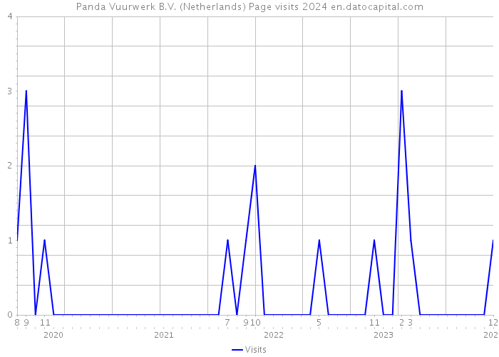 Panda Vuurwerk B.V. (Netherlands) Page visits 2024 
