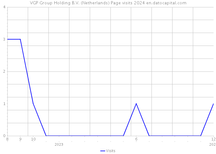 VGP Group Holding B.V. (Netherlands) Page visits 2024 