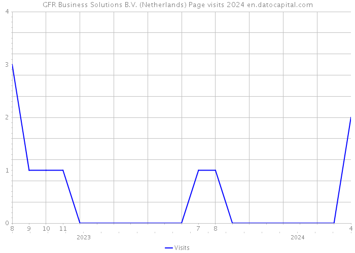 GFR Business Solutions B.V. (Netherlands) Page visits 2024 