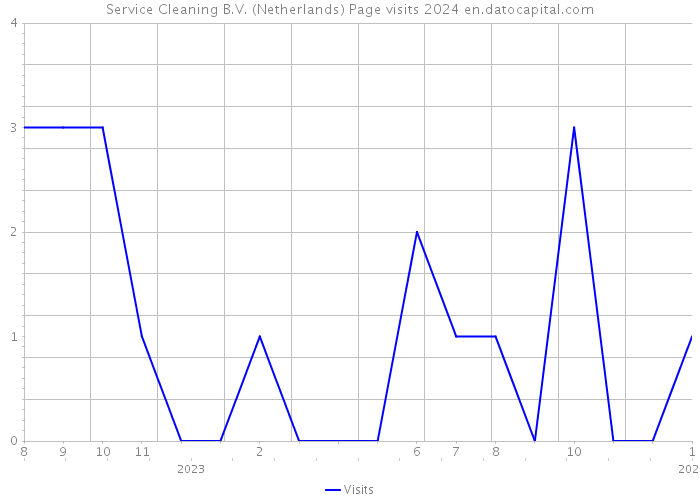 Service Cleaning B.V. (Netherlands) Page visits 2024 