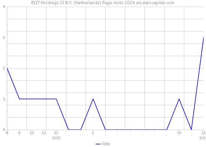 EQT Holdings CI B.V. (Netherlands) Page visits 2024 