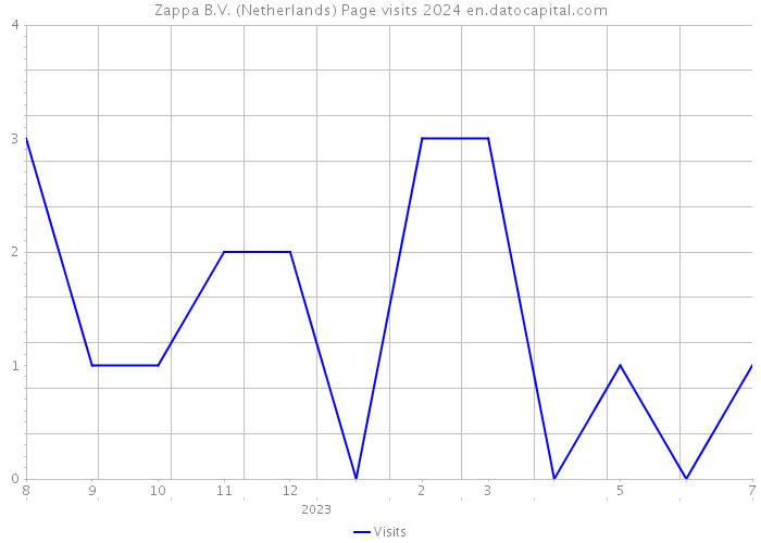 Zappa B.V. (Netherlands) Page visits 2024 