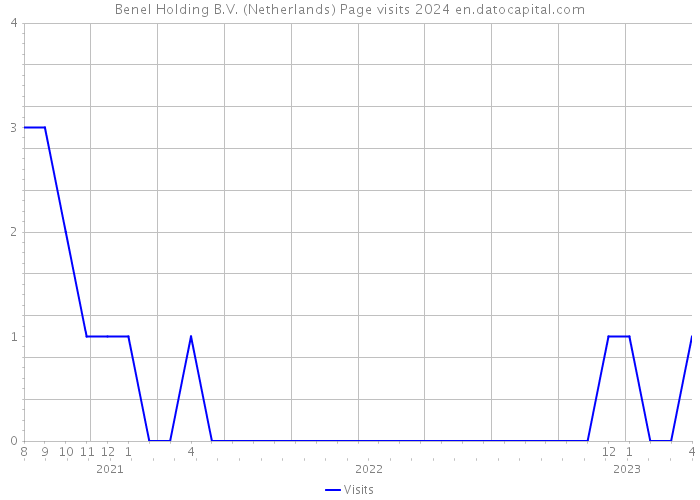 Benel Holding B.V. (Netherlands) Page visits 2024 