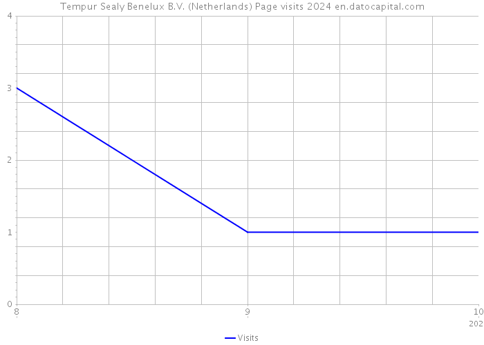 Tempur Sealy Benelux B.V. (Netherlands) Page visits 2024 