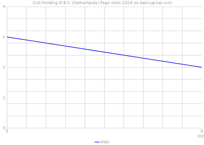 Colt Holding III B.V. (Netherlands) Page visits 2024 